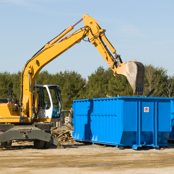 are there any restrictions on where a residential dumpster can be placed in Henderson County TN